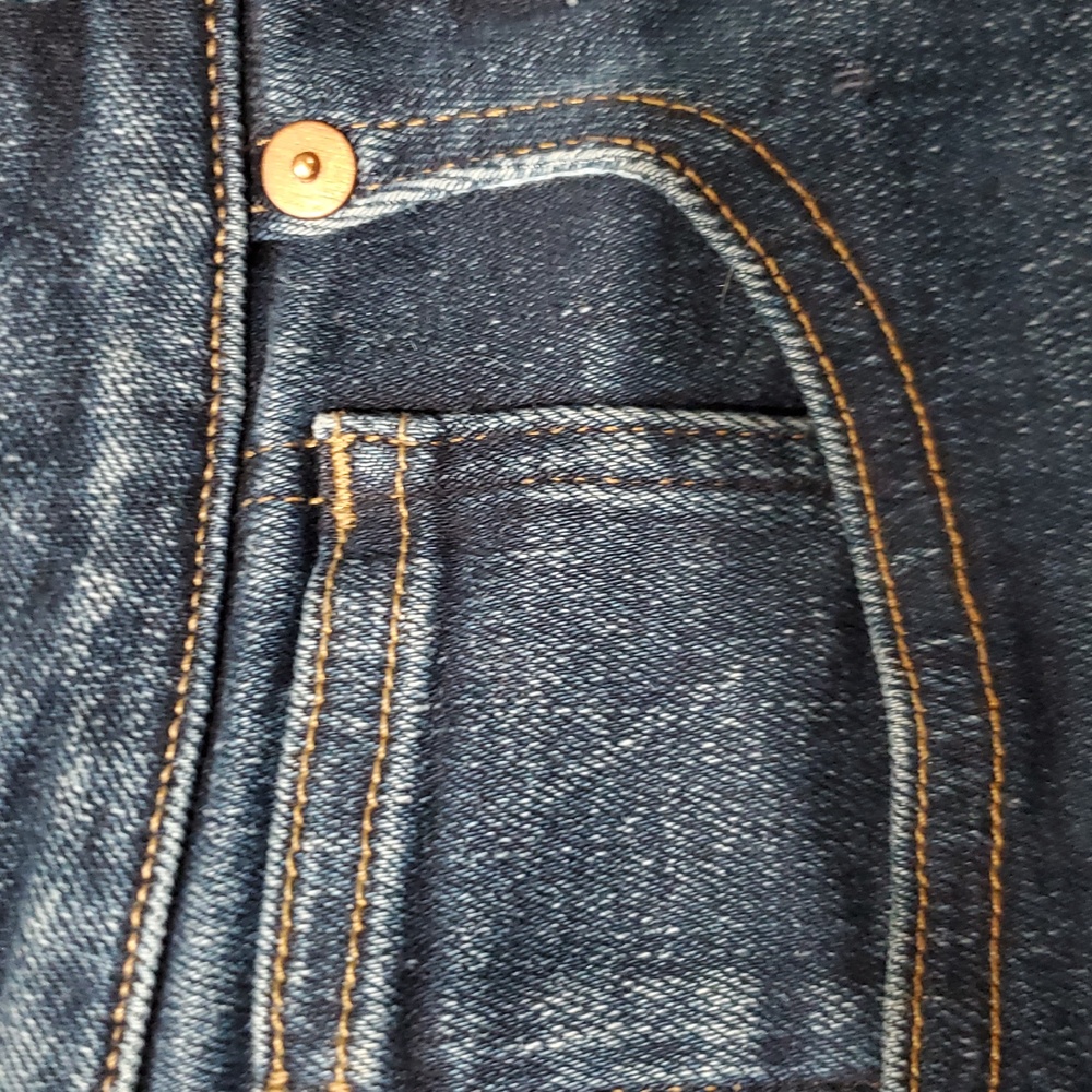 Madewell curvy high-rise skinny jeans 31 dark wash denim stretch women sexy hot - Picture 11 of 16